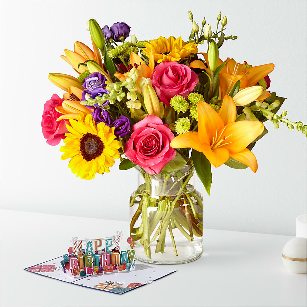 Best Day Bouquet & Lovepop® Birthday Pop-Up Card